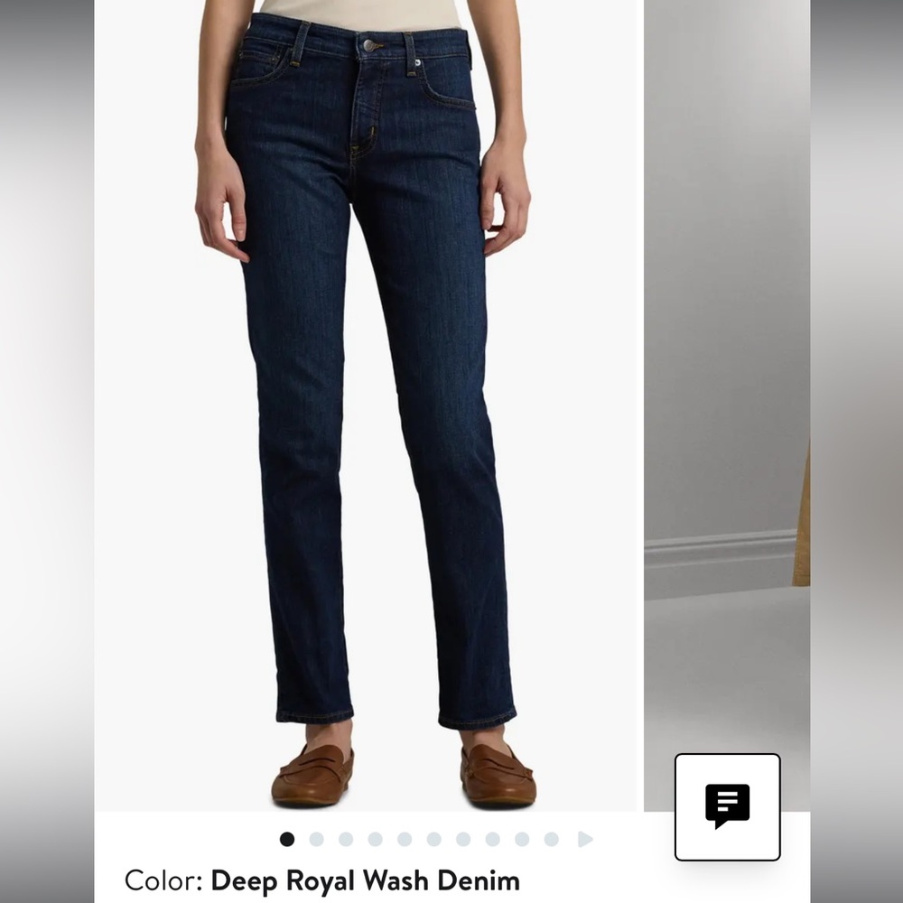 Lauren Ralph Lauren deep wash straight leg jeans